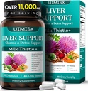 Mlieko Thistle Supplement - Pečeň Detox Čistiť Vzorec Bylinné Pečeň Podpora s mliekom Thitle, Púpava Root, Artičoky, Turmerica, Astragalus pre zdravie pečene, 90 Kapsule
