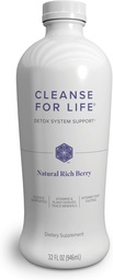 Isagenix Cleanse for Life - Detox Cleanse Drink with Vitamin B12, Niacin and Vitamin B6 for Celková Wellness - 32-Ounce Bottle (Natural Rich Berry Flavor), Packaging May Vary