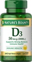 Prírodný vitamín D 2000 IU Softgels