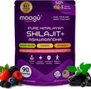 18,000mg Pure Himalayan Shilajit (90 Gummies) Ashwagandha, 75% Fulvic Acid & 85+ Trace Minerals I Men, Women I Panax Ginseng, Rhodiola, Turmeric, Gingko Biloba, Cordyceps, Stinging Nettle.