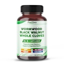 All-in-1 Wormwood Black Walnut celé kloves zázvor - podporuje zdravie pečene & Aids Digestion - Vyrobené v USA -150 Kapsule