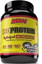 MAN Sports New Flavor ISO-Protein Hydrolyzed 100% Pure Wheey Protein Isolát prášok, Cookies and Cream, 1,42 libra (20 dní dodávky)