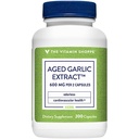 Vitamín Shoppe Odorless Aged cesnak extrakt - podporuje kardiovaskulárne zdravie - 600 mg (200 kapsúl)