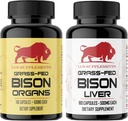 Štartovacie balenie, Tráva Fed Bison Pečeň Kapsule, Organ Kapsule, Non-GMO, podporuje výrobu energie, detoxikácia, Trávenie, Imunita a plná telesná Wellness
