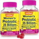 Dobre. Jo 25 miliárd probiotiká pre ženy brusnice a D-manóza Gummy (2 balenie) - Vaginálne a Gut zdravie, trávenie podpora, a Feminine zdravie - Ženy probiotiká s 12 kmeňmi - 60 Gummy