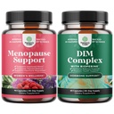 Bundle of Total Menopauza Supplement - Hot Flash Relief - Dong Quai Vitex Chaste Berry a Black Cohosh a Pure DIM s Bioperine - Diindolylmetán testosterónový komplex s brokolicami