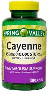 Spring Valley Cayenne Kapsule 455 MG 40000 STU 100 Počet