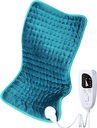 Elektrická vykurovacia podložka pre Back/Shoulder/Neck/Knee/Leg Pain Relief, 6 Fast Heating Settings, Auto-Off, Machine Washable, Moist Dry Heat Options, Extra Large 12"x24"