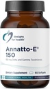 Designs for Health Annatto- E 150mg Tokotrienols - DeltaGold vitamín E Complex Supplement with Delta + Gamma Tokotrienols - Kardiovaskulárne, zdravé starnutie + Antioxidant podpora - non- GMO (60 Softgels)