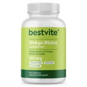 BESTVITE Ginkgo Biloba 120 mg (240 kapsúl) - No Stearates - Non GMO - Gluten Free - štandardizovaný na 24% Ginkgo Flavone Glycosidy