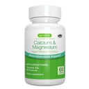 Igennus Algae Vápnik a horčík Supplement, Plant Based, Vysoká absorpcia, K2 & D3, NeGMO Red Algae Minerálny komplex pre podporu kostí a zubov, pre ženy a mužov, s Boron, Vegan, 60 tabliet