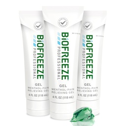 Biofreeze Professional Pain Relief Gel, 4 oz Tube (3-Pack) - Rýchla, Chladenie Relief pre artritídu, svalová bolesť, kĺb, chrbát, krk, bolesť kolena a viac