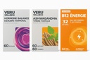 Veru Wellness Hormonal Balance for Women Compete Bundle - Myo-Inositol & D-Chiro, Ashwagandha, Energy - PMS, Mensural, Mood - Stres and Energy (2 mesiace)