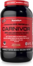 MuscleMeds Carnivor, Light Brown, Vanilla Caramel, 1,95 libra (Pack of 1)