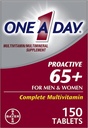 Jeden deň proaktívne 65 Plus multivitamíny pre mužov a ženy, 150 tabliet (Pack of 2) podľa jedného dňa
