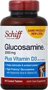 Schiff Glukozamín 2000 mg s vitamínom D3 a kyselinou hyalurónovou, 150 tabliet - Joint Supplement