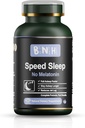 BNH Speed Sleep - Melatonin Free Formula - Staroveká čínska Remedy - 15 Bylín - Jeseň a pobyt Asleep Rýchlejšie - Wake Obnovené & Energized - Žiadne Groggy Feeling - Relax - Pokojne - Bez drog myseľ - 180 Počet