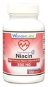 Wonder Laboratories High Potancy Time Release Niacin (vitamín B3) 500 Mg 100 tabliet Non-GMO, Gluten Free Supplement