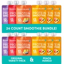 Designer Wellness Protein Smoothies Origignal Rozmanitosť balenia a Peach Mango Bundle