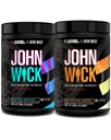 Jacked Factory X John Wick - Wick Mode pred tréningom Powder - Intenzívna energia, Sústredenie na boj-Ready, nezastaviteľný záväzok, a Sheer Will - Baba Yaga Blue Raz & Last Tropical Sunrise