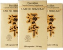 3 fľaše Umi No Shizuku Fucoidan Kapsule Pure Seaweed extrakt vylepšený Agaricus Mushrom Optimaled Immune Support Zdravie Supplement