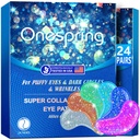 Eye Gel Pads (24 párov) - Pod očné záplaty pre opuchnuté oči, vrásky, tmavé kruhy, prírodné kolagénové očné gély, pod očné masky Patches pre tvárou k Soothe Puffiness, očné vrecká
