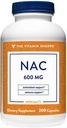 The Vitamin Shoppe NAC N-Acetyl-L-Cysteine - Promotes Cellucor Health, Immune & Antioxidant Support - 600 MG (200 Capsules)