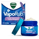 Vicks VapoRub, Levandulová vôňa, Kašeľ Potláčač, Topická hruď Rub a analgézna masť, Medikované Vicks Vapors, Relief from Cough Due to Cold, Aches & Pains, 1.76oz