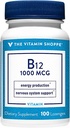 Vitamín Shoppe Vitamín B12 1000mcg - podporuje výrobu energie, jedenkrát denne Dietary Supplement - vitamín B-12 (ako cyanokobalamín), Gluten & Dairy Free (100 lozenges)