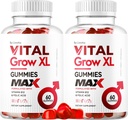 (2 balenia) Vital Grow XL Mužské Gummy - Mužské výkon Gummy 1050MG Vital GrowXL Blend, Vital Growth Gummy Advanced Gomitas Formula, 120 Gummies po dobu 2 mesiacov