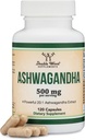 Ashwagandha kapsule, 120 gróf (500mg extrakt 20:1 Potency) Adaptogen Relief stresu dvojitým drevom