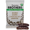 Brothers Brothers Organic Protein Bars, Dark Chocolate (10 balenia) - 11g rastlinného proteínu lepidlo zadarmo Vegan, non-GMO zdravé snacks pre dospelých Dobrý zdroj vlákniny