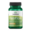Swanson FemFlora - Feminine Probiotic Supplement Supporting Flora of The Mouth, GI Tract, and Vagina - Probiotiká pre ženy s 9 miliardami CFU per Capsule - (60 kapsúl)