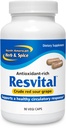 North American Herb and Spice, Resvital Capsules, 90-Count