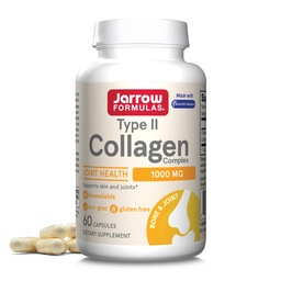 Jarrow Formules® Type II Collagen Complex 1000 mg Doplnky, Podporuje zdravie pokožky a kĺbov, 60 Kapsule, 30 Denné zásobovanie