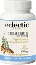 Eklektický inštitút Raw Fresh Fresh Freezeed Non-GMO Turmeric and Pepper