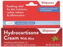 Walgreens Hydrokortizón s Aloe Cream 1% Maximun Sila