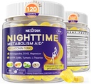 Melatonín 10mg Gummies, Nočný čas metabolizmus Gumies pre dospelých, Crush prebytok haldy, zatiaľ čo si odpočinúť, podporovať zdravé Zzzs, s horčíkom, Ashwagandha, 5-HTP, GABA, 100% bez drog, Sugar Free,2Packs