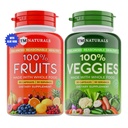 Ovocie a zelenina Supplement Vitamíny pre mužov a ženy - Super Ovocie a zelenina Kapsule na podporu vyváženej výživy a energetickej hladiny - celé prírodné Super Foods 90 Počet (balenie 2)