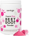 Organická repa koreňová šťava prášok, z extraktu surovej repy, vysoko koncentrovaná a vyššia potencia, prírodné nitrity a antioxidanty pre detox, energia, obeh, zotavenie z tréningu, denné superpotraviny [12,7 Oz]