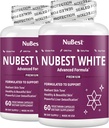 NuBest White - Skin Whitening Supplement, Supplement for Anti Aging with Glutatión, Vitamín C, E, B2, Milk Thistle Extract, Green Tea Extract for Lightening and Brightening Pack 2