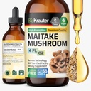 BIO KRAUTER Maitake Mushrom Extract - Maitake Liquid Supplement for Immune Support - 680 mg per Serving - Vegan, alkohol & Sugar Free Drops 4 Fl.Oz.