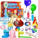UNGLINGA 33 Experimenty Science Kit for Kids, Science Project STEM Hračky Darčeky pre chlapcov Dievčatá Learning Educational Chemistry Set, Volcano Erupting, Scientis Kit