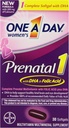 Jeden deň prenatálny multivitamín pre ženy 1, doplnok pre pred, počas a po tehotenstve, vrátane vitamínov A, C, D, E, B6, B12 a Omega-3 DHA, 30 počet