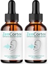 (2 balenie) Zencortex pre Tinnitus Relief - Oficiálna formula - Zencortex kvapky pre uši, Zen Cortex 24 Tinnitus kvapky Liquid Supplement Recenzie, Zen Cortex podpora sluchu Formula, Zencortex perorálne (4oz)