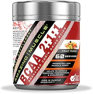 Amazing Muscle BCAA 2:1:1 Rozvetvený reťazec Aminokyseliny Doplnok 