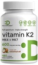 DEAL DODATOK Vitamín K2 doplnok 600mcg, 180 Kokosový olej Softgels 