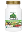 Prírody Plus Zdroj života Záhrada Certified Organic Vitamín B12-1000 mcg metylkobalamín, 60 Vegan Kapsule - celý potravinový vitamín B12 Supplement - Energy Boost - Vegetarián, Gluten-free - 30 Servis