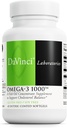 DAVINCI Labs Omega-3 1000 - Dietary Supplement to Maintain Already Normal Cholesterol Levels and Support Immune System, Healthy Hair and Skin* - Gluten-Free - 45 Enteric Coated Softgels