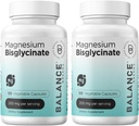 Magnesium Bisglycinate 200mg - High Absorption Chelated Magnesium Supplement - Gentle on Stomach, Gluten-Free, Supports Sleep, Muscle Cramps & Positive Mood - 120 Capsules (Pack of 2)